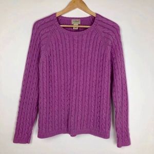 L.L. Bean Lavender Crewneck Sweater Size L